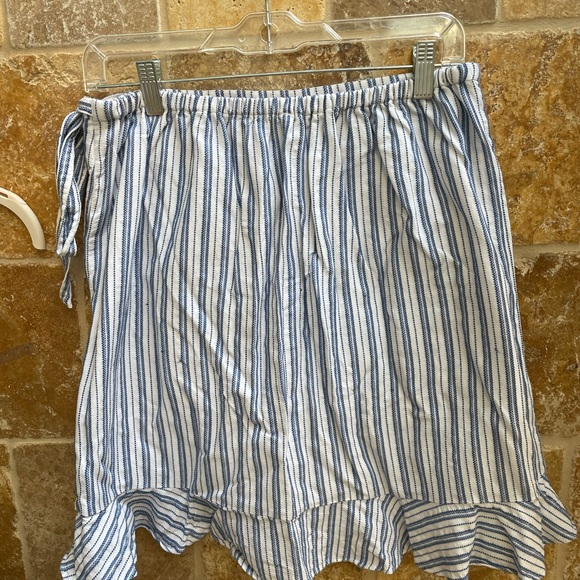 Jcrew faux wrap striped skirt - Picture 3 of 5